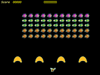 Bee Invaders (Space Invaders style) on a Basys 3 FPGA (VGA screen)