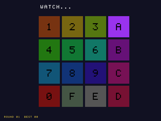 Keypad Memory (Simon) on a Basys 3 FPGA (VGA screen)