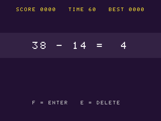 Math Sprint (keypad) on a Basys 3 FPGA (VGA screen)