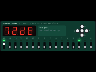 HC-SR04 ultrasonic sensor test on a Basys 3 FPGA (VGA screen)